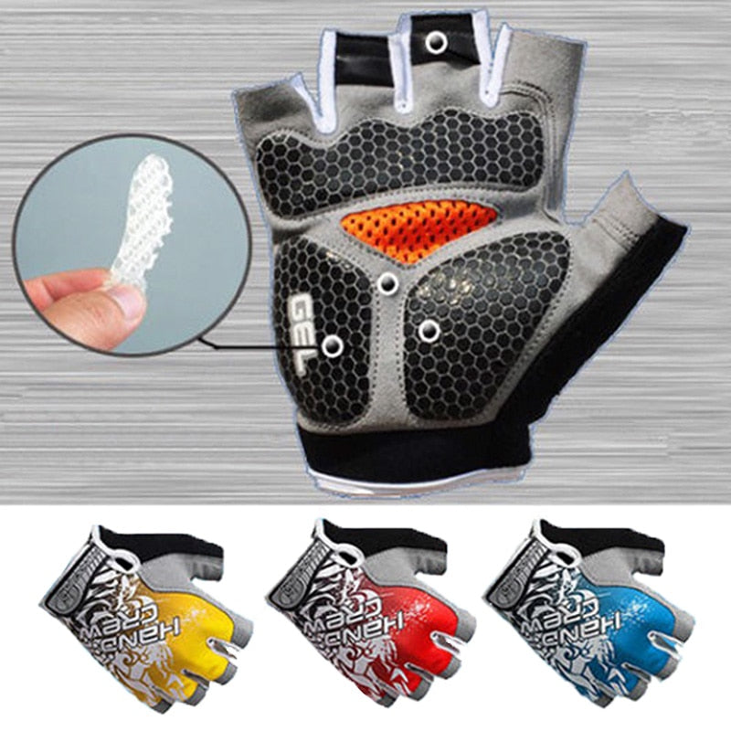 Jetshark Fingerless Gloves Breathable Anti-Slip Anti-Sweat Half